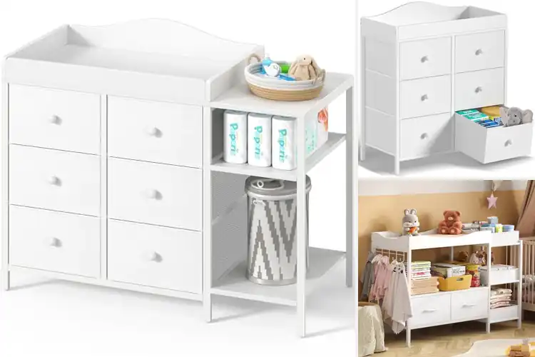 Detailed view of Best Changing Tables With Storage