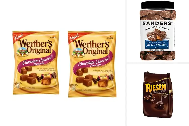 Detailed view of Best Chocolate Covered Caramel Candies