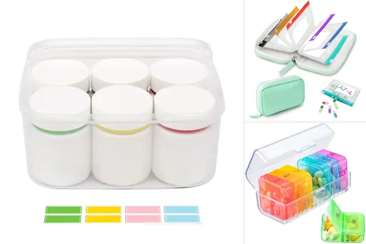 Detailed view of Best Color-Coded Pill Containers