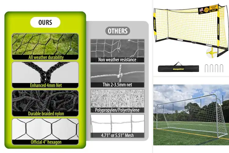 Detailed view of Best Full Size Soccer Goal Nets