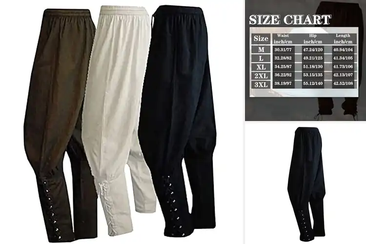 Detailed view of Best Mens Pirate Pants: 9 Unique Styles for Comfort & Style