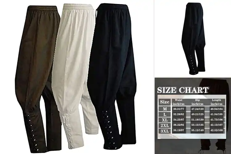 Detailed view of Best Mens Renaissance Pants