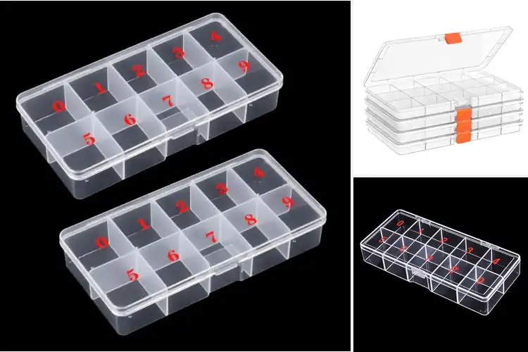 Detailed view of Best Nail Tip Organizer Boxes