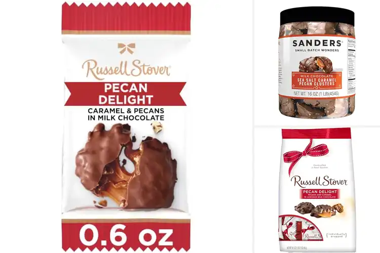 Detailed view of Best Pecan Chocolate Candies
