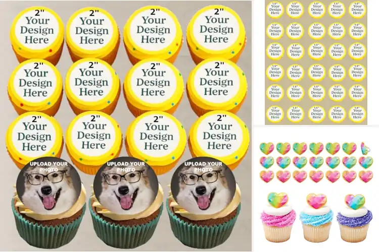 Detailed view of Best Pre-Cut Cupcake Toppers