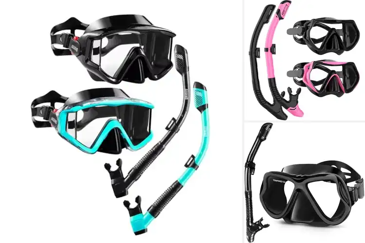 Detailed view of Best Snorkel Mask Sets