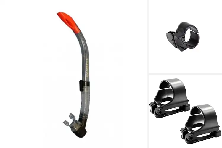 Detailed view of Best Snorkels With Quick-Connect Clips
