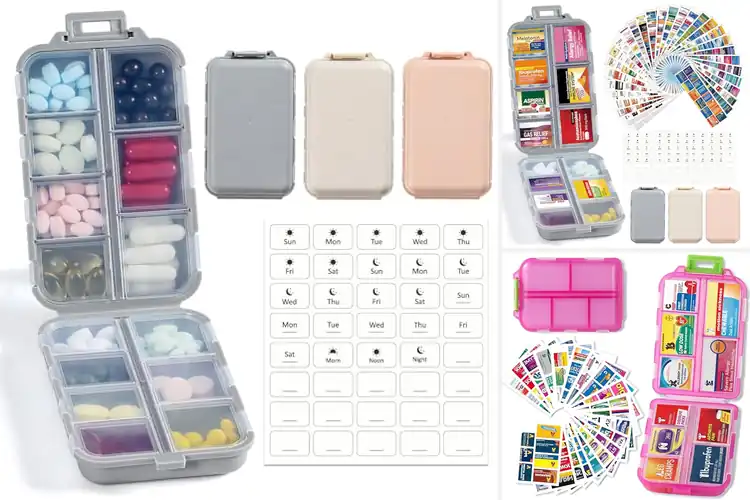 Detailed view of Best Travel Pill Organizers