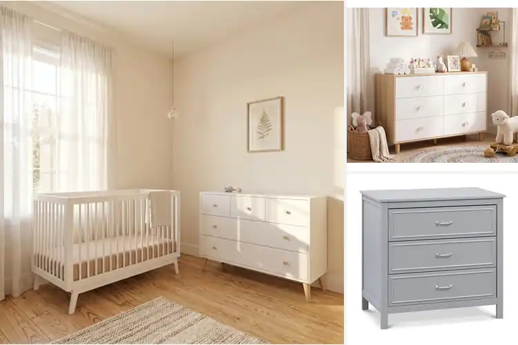 Detailed view of Best Two Tone Baby Dressers for Stylish Nurseries